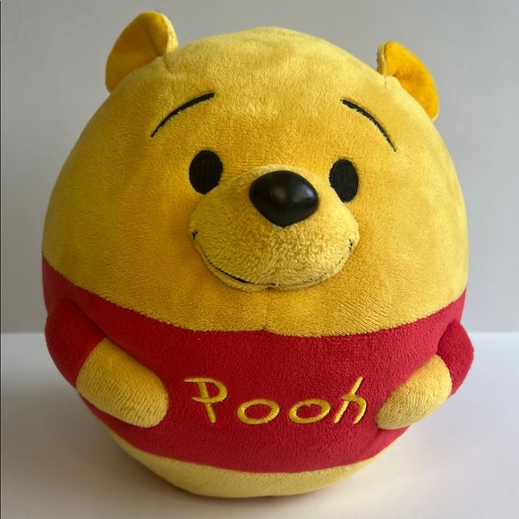 Disney Other - Disney TY Beanie Ballz Winnie the Pooh 8” Round Plush Toy